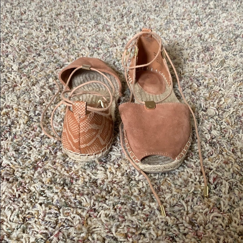 ALDO ankle wrap flats